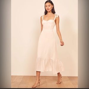 NWT Reformation Nikita dress in Ivory size 2